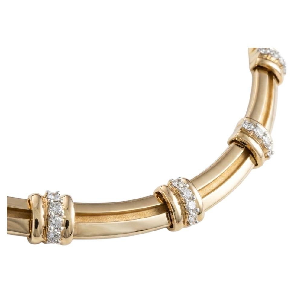 Tiffany & Co. Diamant-Halskette Gelbgold Platin