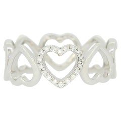 Tiffany & Co. Offener Loving Heart-Ring mit Diamant, Größe O