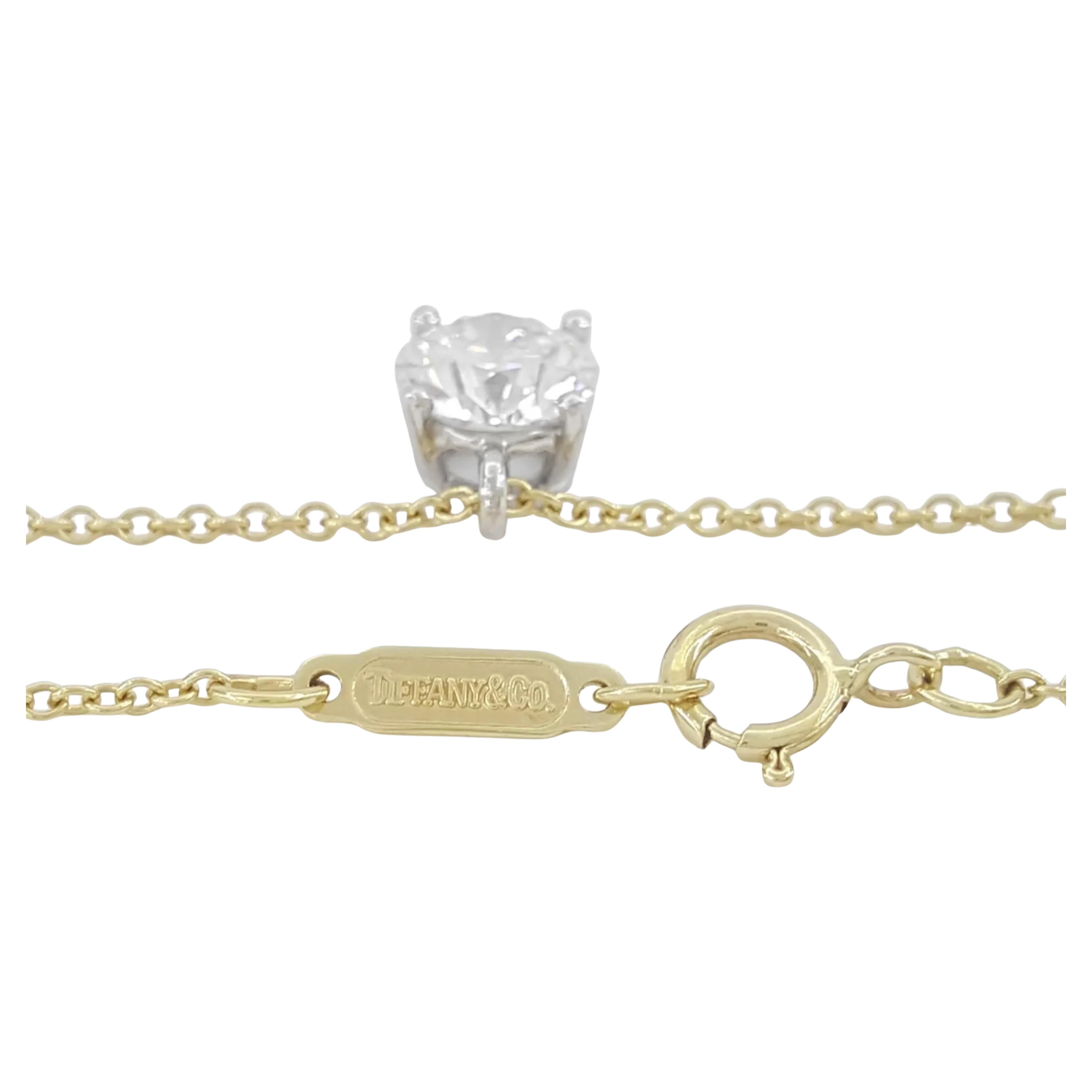 Contemporary Tiffany & Co.  Diamond Pendant 18k Platinum For Sale