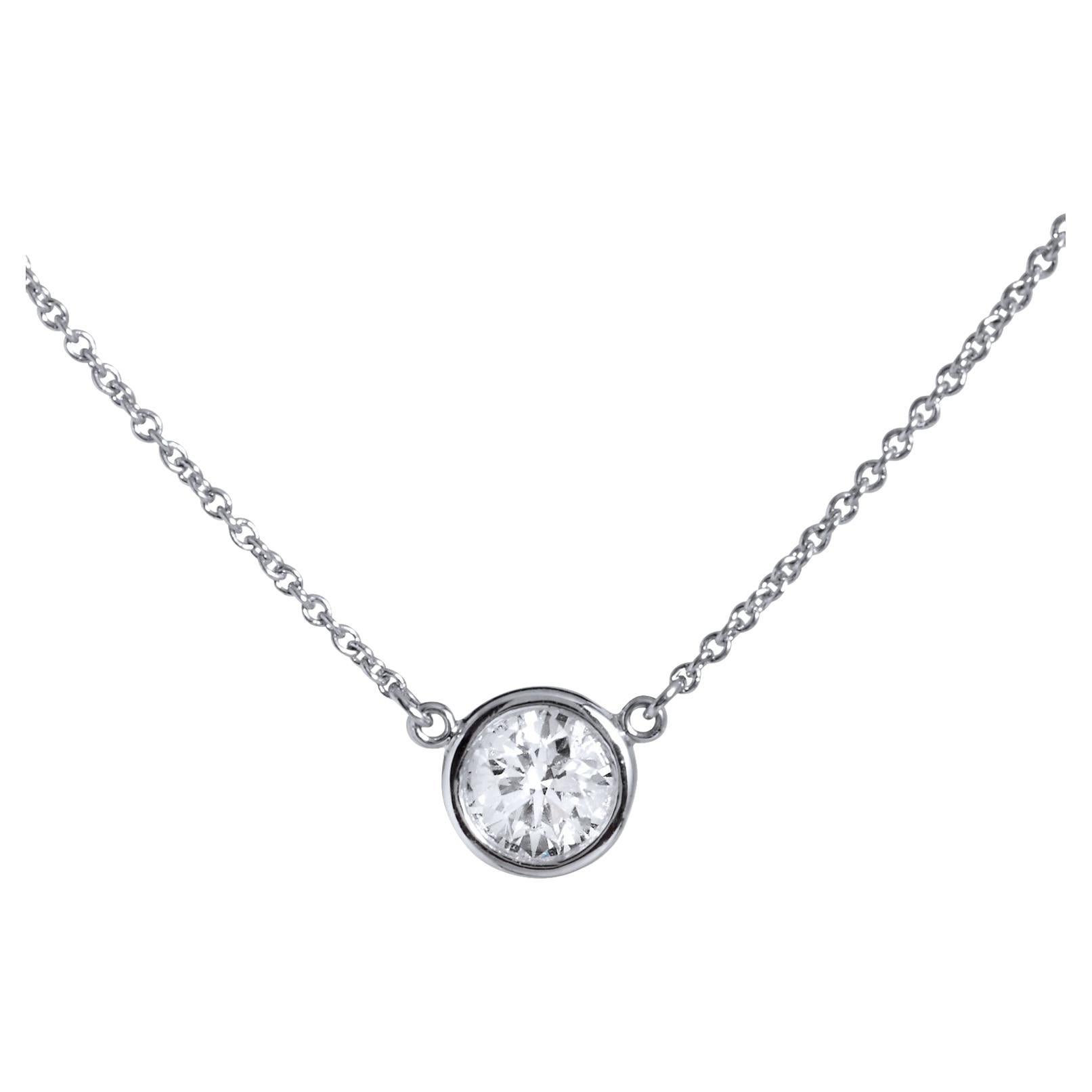 Tiffany & Co. Diamond Pendant Necklace by Elsa Peretti
