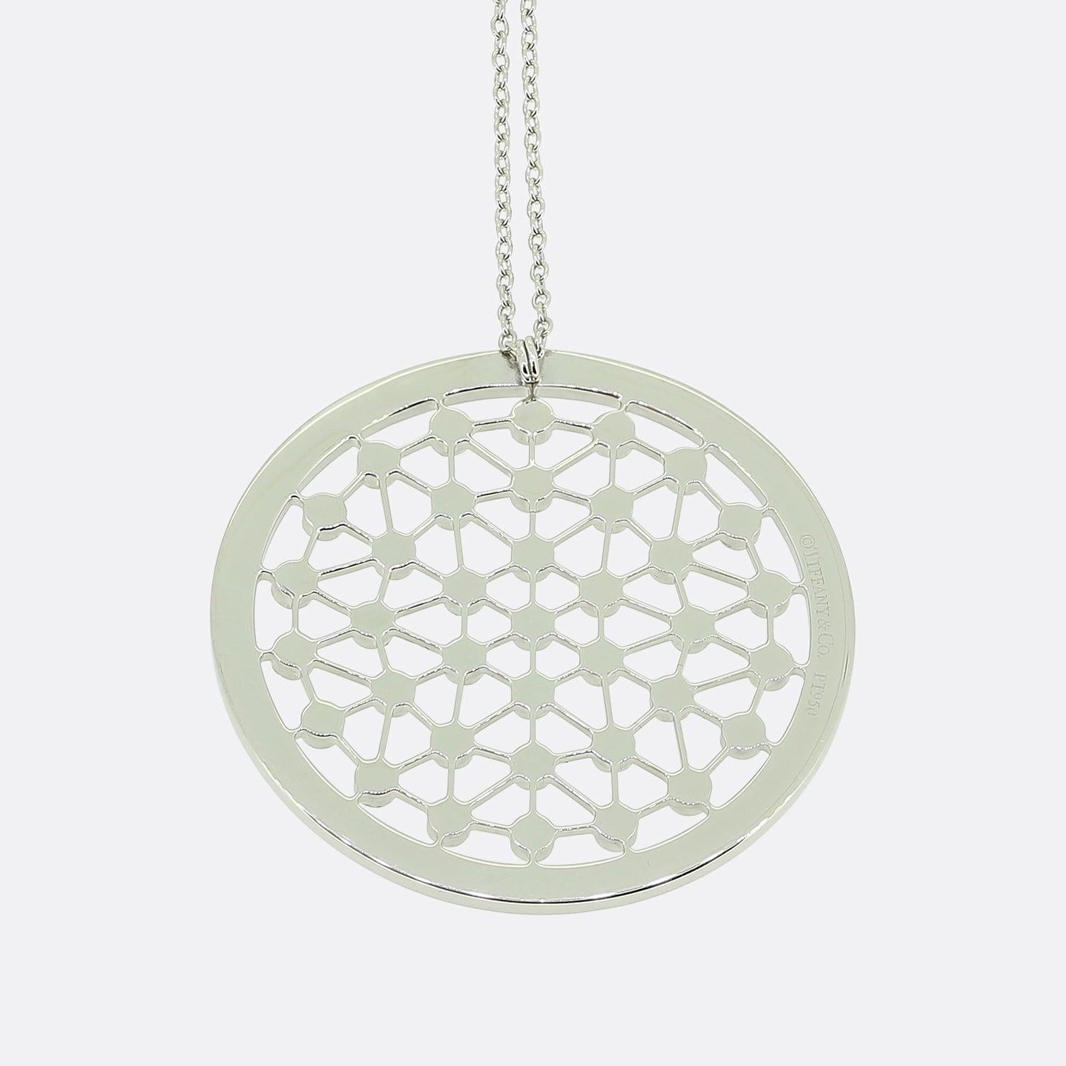Brilliant Cut Tiffany & Co. Diamond Pendant Necklace