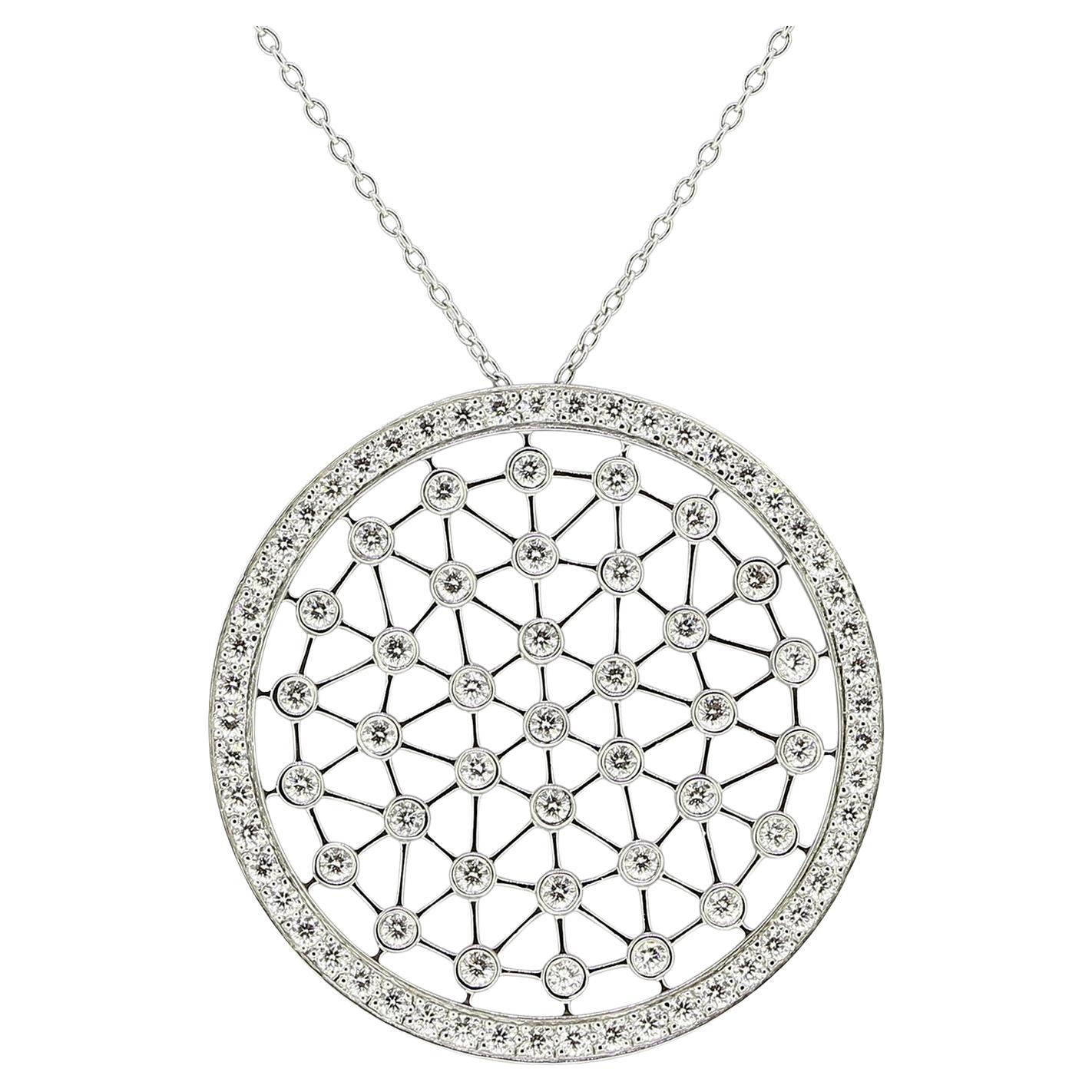 Tiffany & Co. Diamond Pendant Necklace For Sale