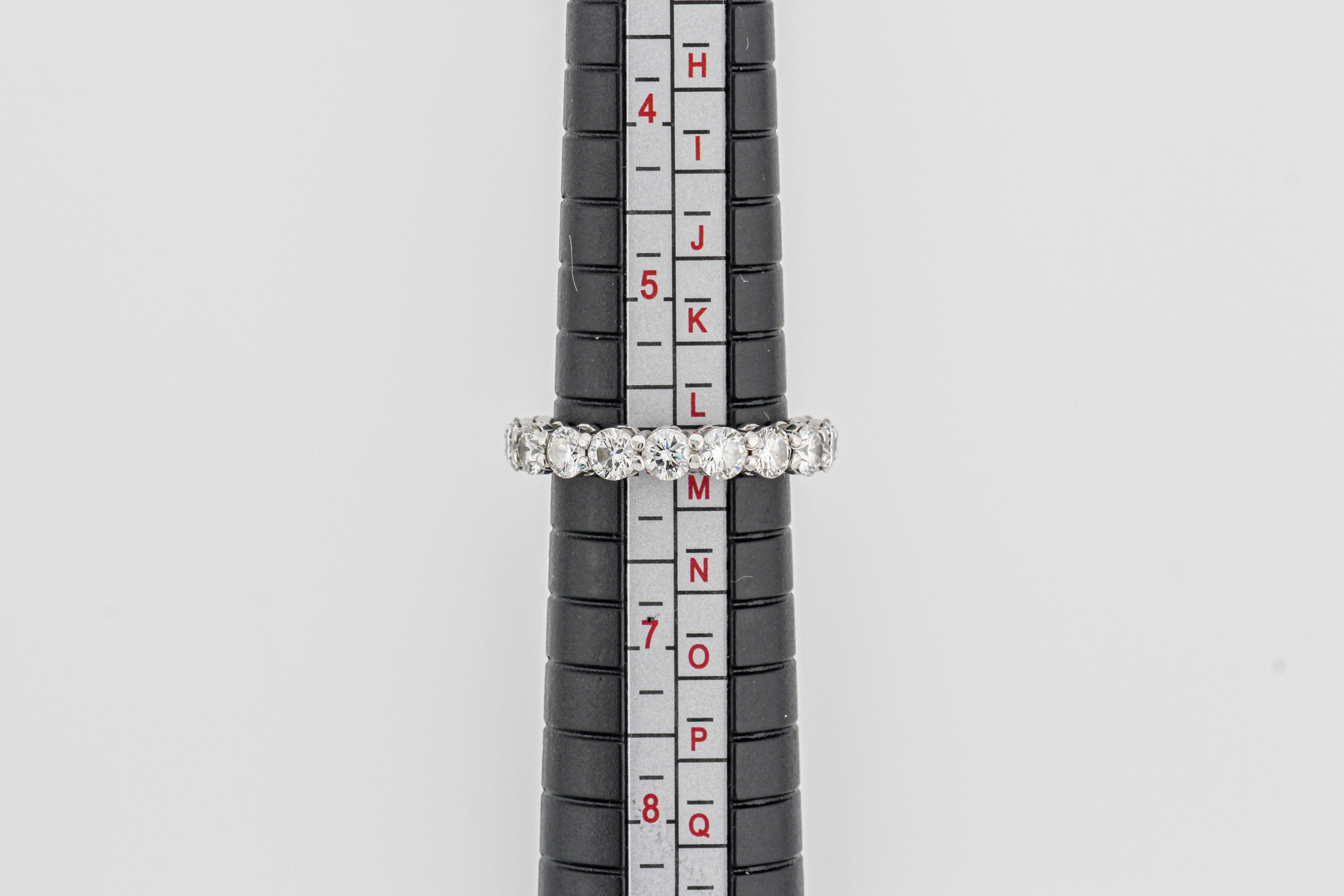 Tiffany & Co. Bague à monture partagée en platine et diamants de 3,7 mm, taille 6 en vente 3