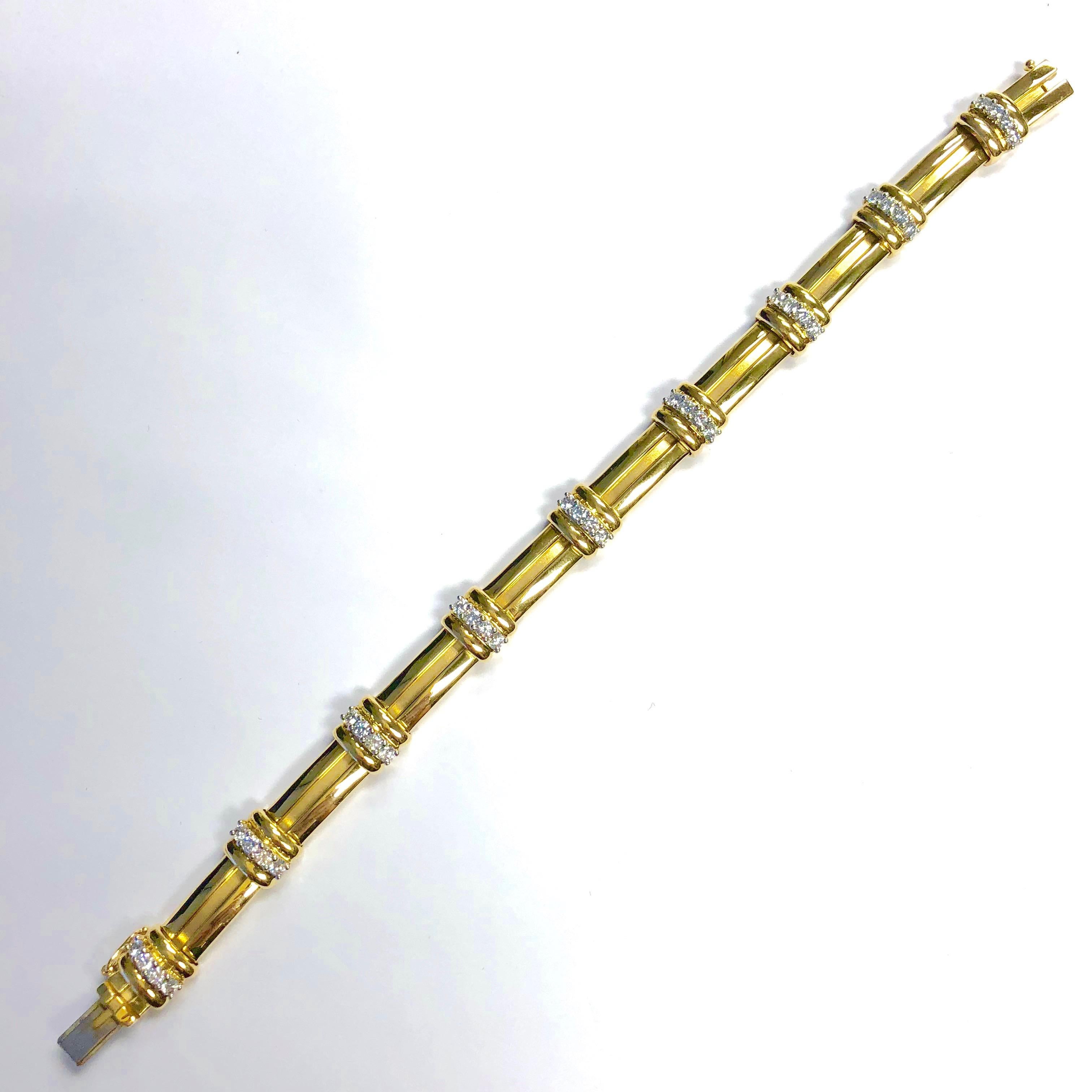  Tiffany & Co. Diamond Platinum and Gold Bracelet 1