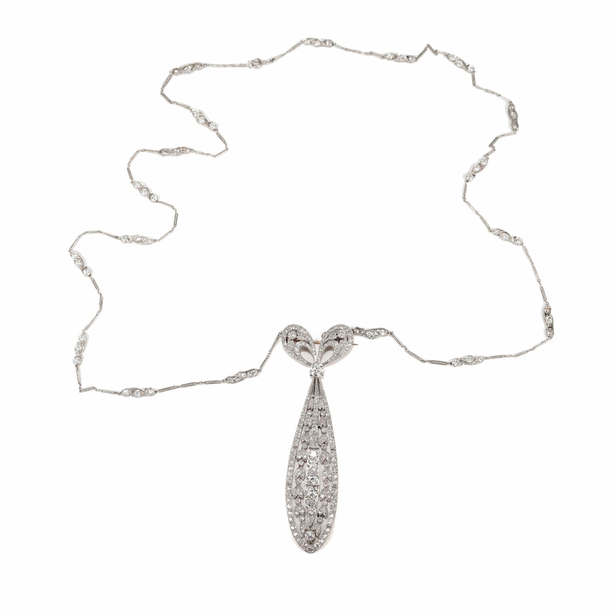 tiffany diamond bow necklace