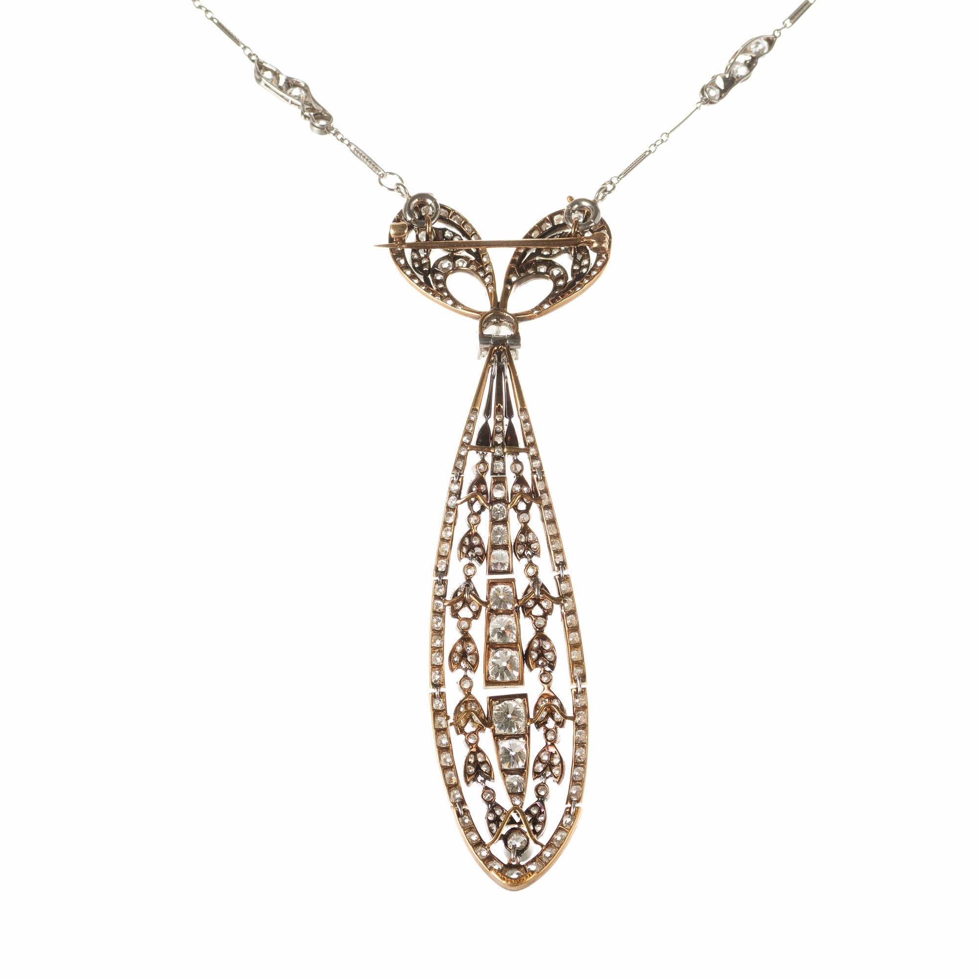 diamond bow necklace tiffany