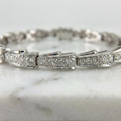 Tiffany & Co. Diamond Platinum Bracelet, Approx. 5.60 Carats