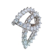 Tiffany & Co. Diamond Platinum Brooch