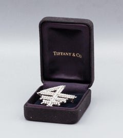 Tiffany & Co. Diamond Platinum Columbia Business School Logo Brooch