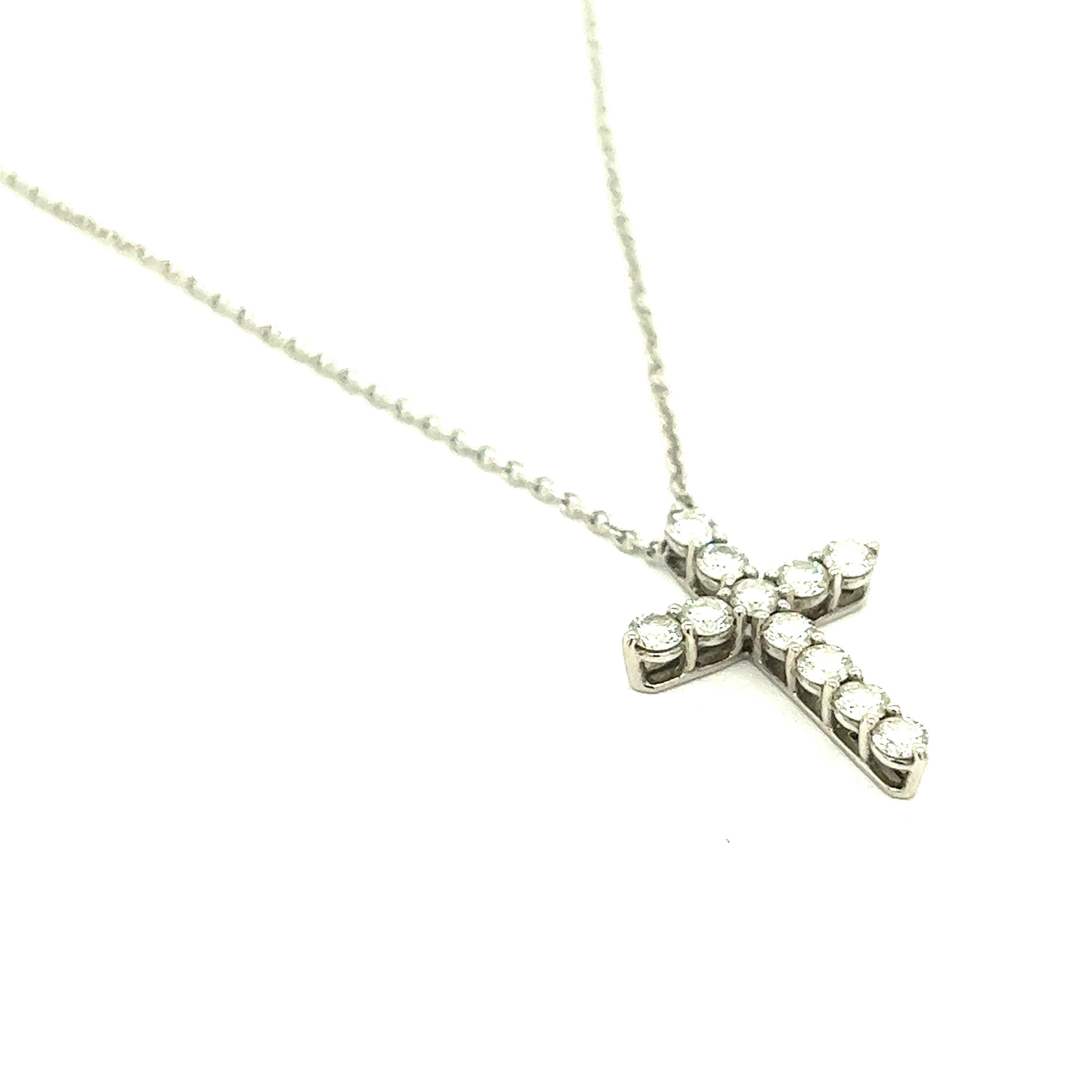 tiffany and co cross necklace