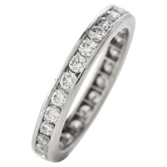 Tiffany & Co. Diamond Platinum Designer Eternity Band Ring