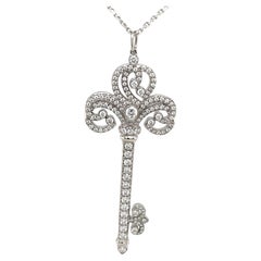 Tiffany & Co Diamant Platin Diamant Platin Diamant Enchant Heart Schlüsselanhänger