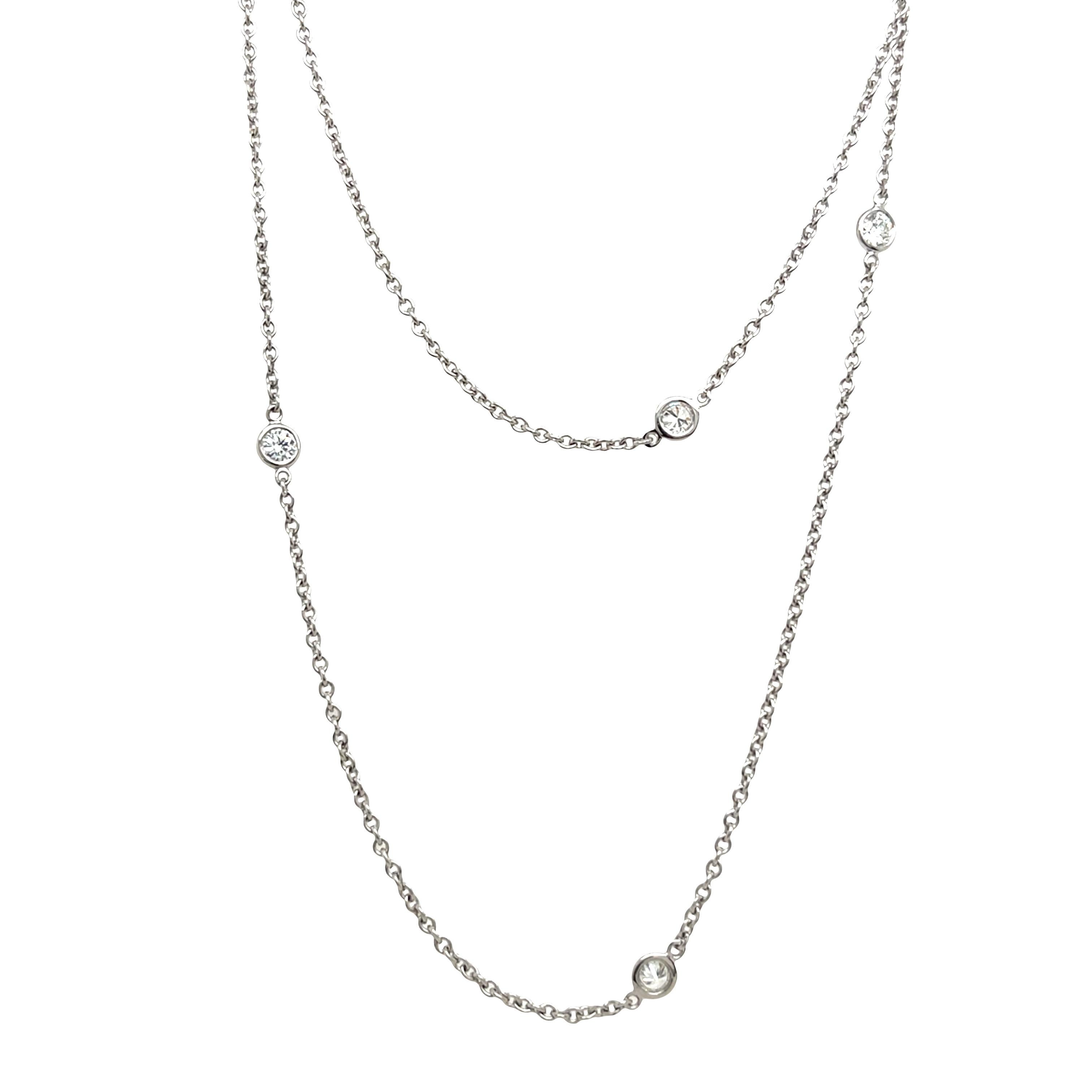 Tiffany & Co. Collana di diamanti in platino Elsa Peretti for Tiffany & Co.