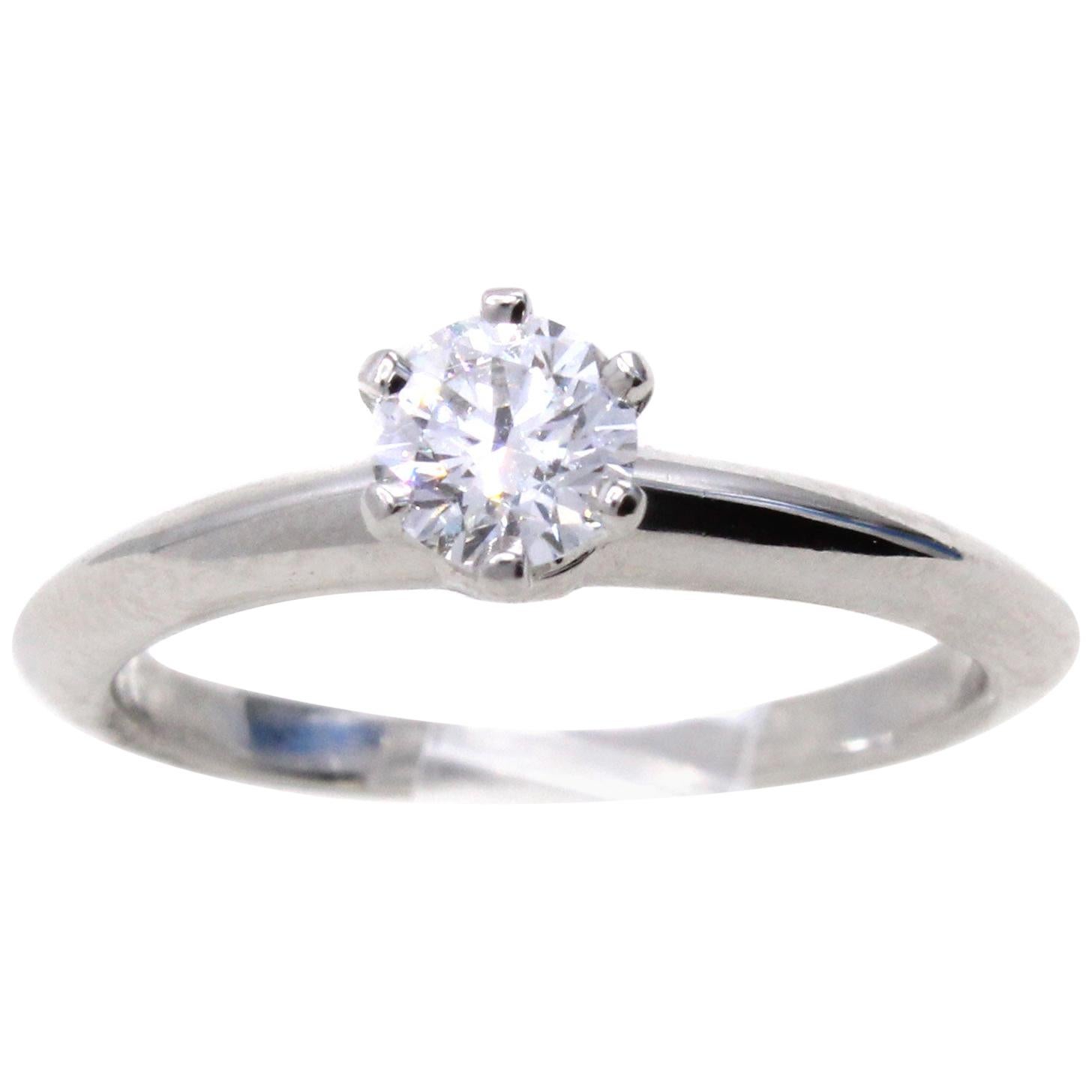 Tiffany 
Co. Diamond Platinum Engagement Ring