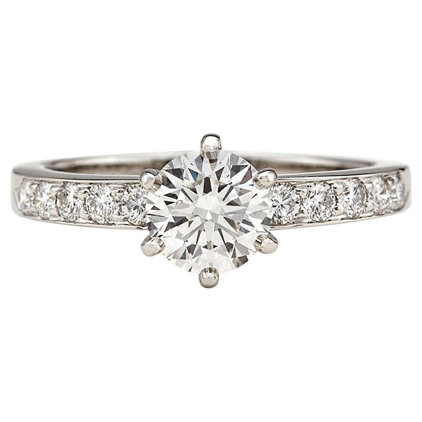 Tiffany and Co. Diamond Platinum Engagement Ring at 1stDibs tiffany engagement rings