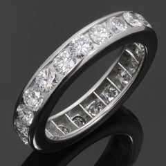 Tiffany & Co. Diamond Platinum Eternity Band Ring, $14400. Sz. 6