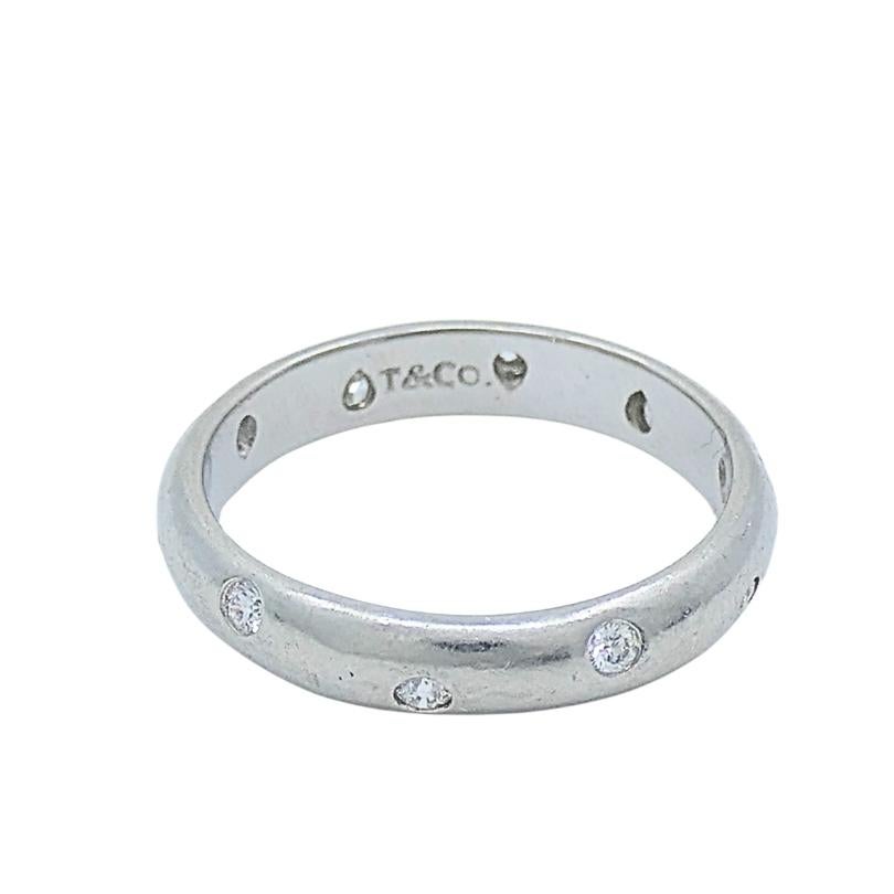Femenino o masculino Tiffany & Co. Anillo de Platino con Diamantes en venta