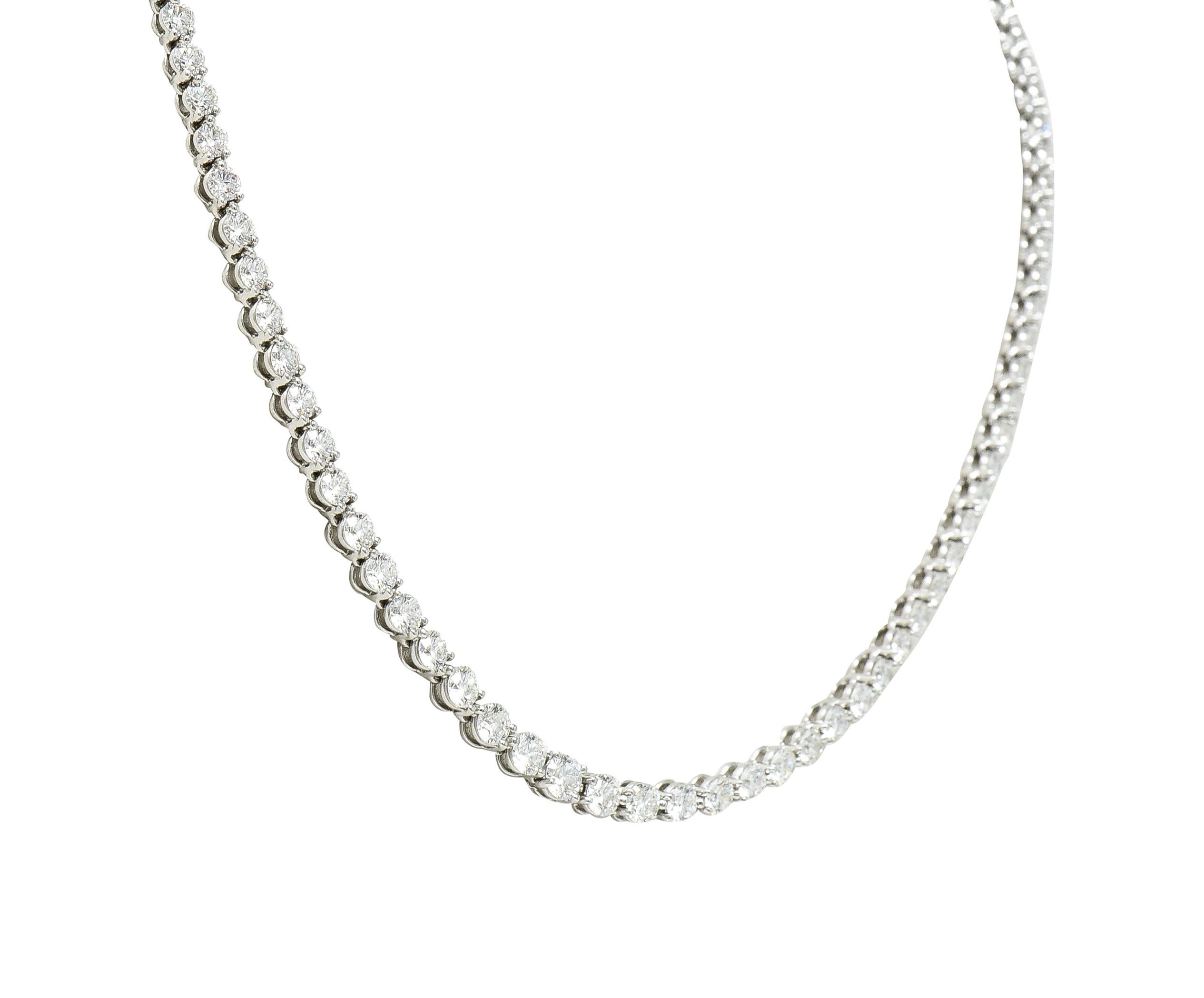 tiffany diamond tennis necklace