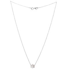 Tiffany & Co. Diamond Platinum Flower Pendant