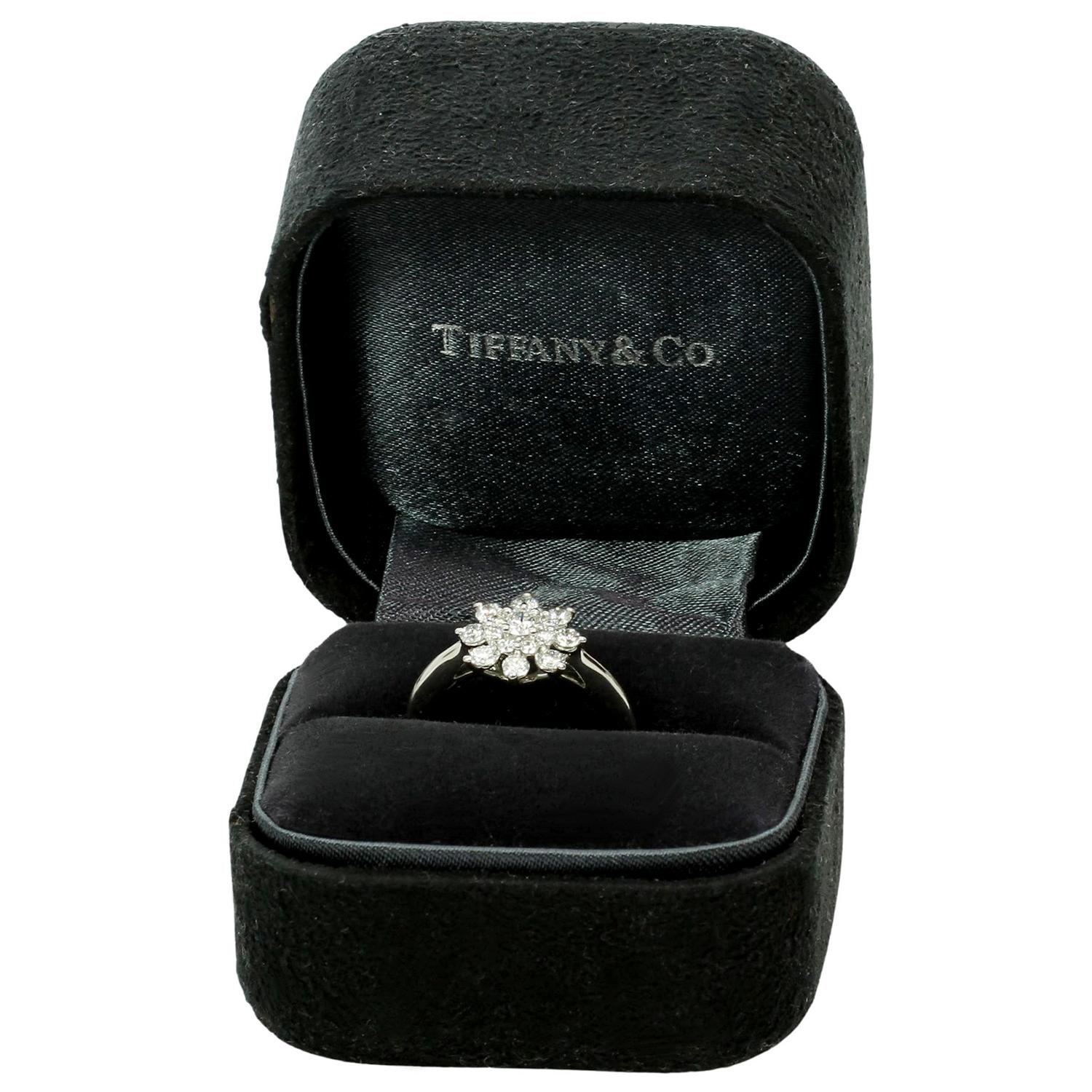 tiffany flower diamond ring