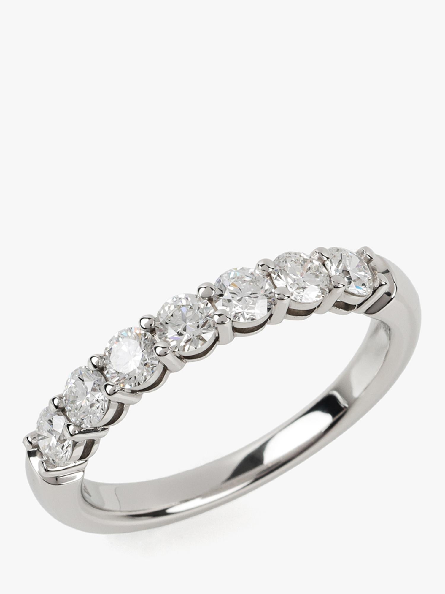 Tiffany 
Co. Diamond Platinum Forever Half Diamond Ring