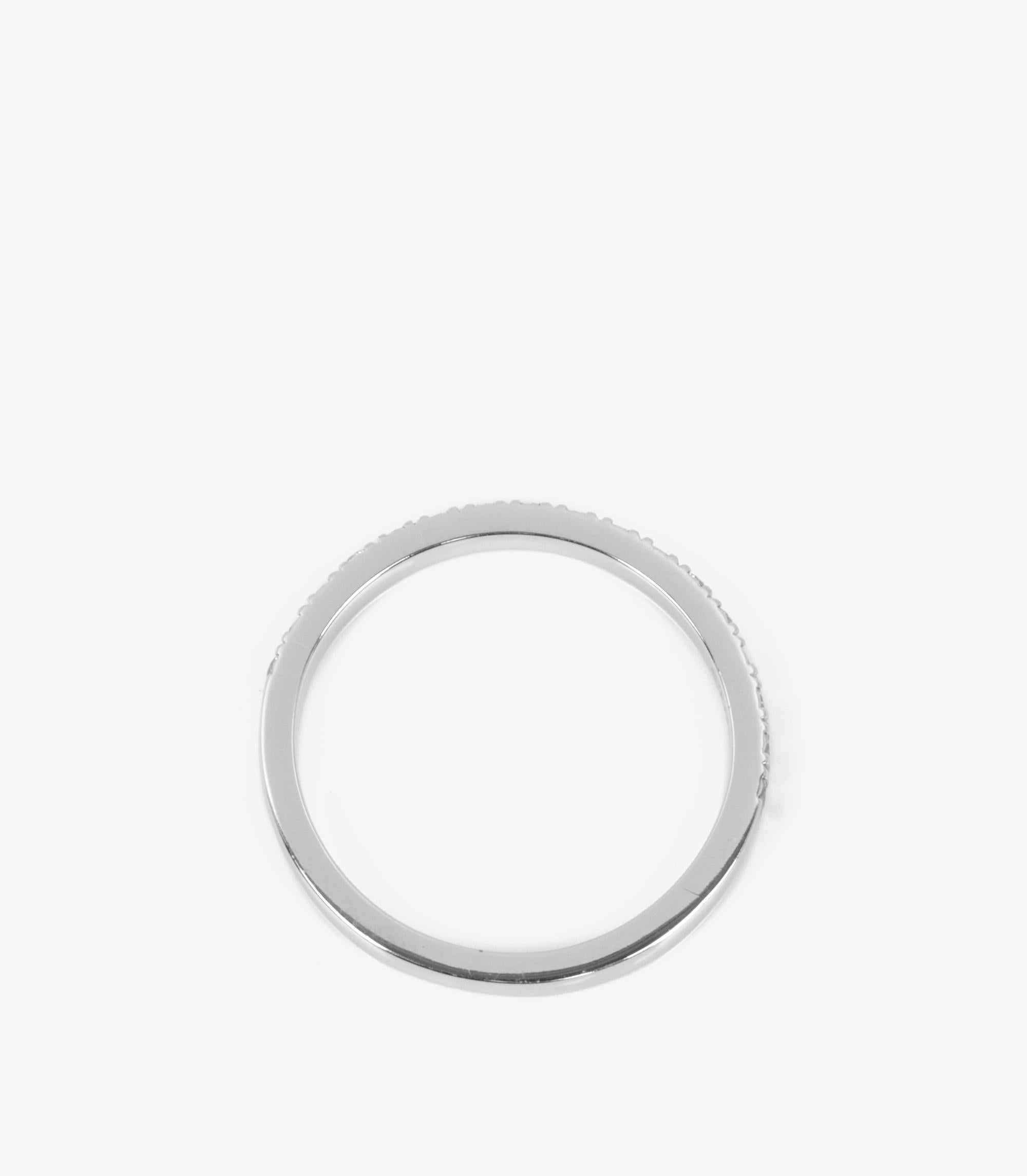 Tiffany & Co. Diamond Platinum Half Eternity Ring For Sale 1