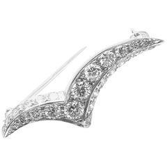 Tiffany & Co. Diamond Platinum Seagull Brooch Pin