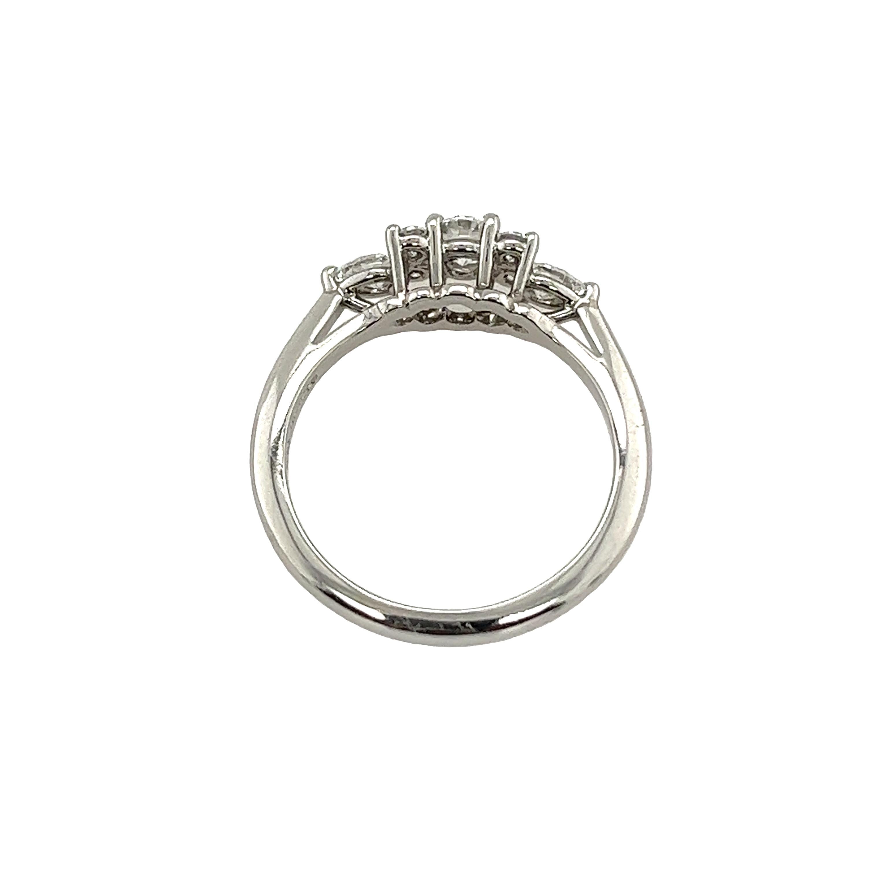 Tiffany & Co. Diamond Platinum Seven Stone Ring For Sale 3
