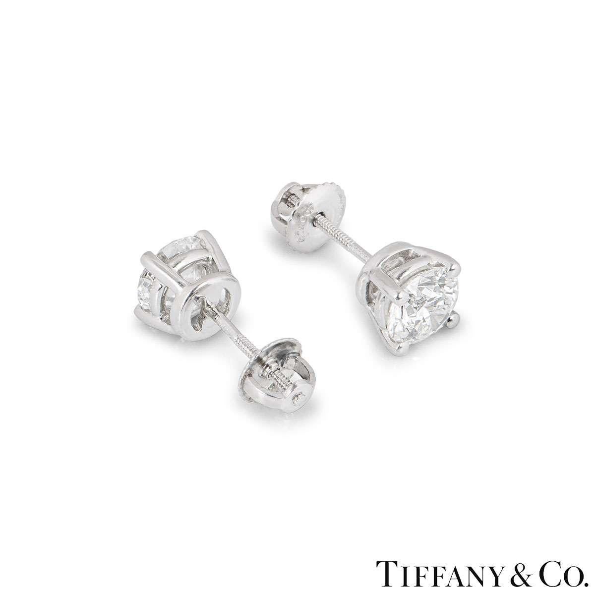 4 carat diamond earrings tiffany