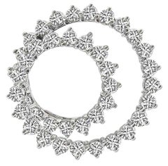 Tiffany & Co. Diamond Platinum Swirl Pendant