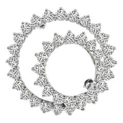 Tiffany & Co. Diamond Platinum Swirl Pendant