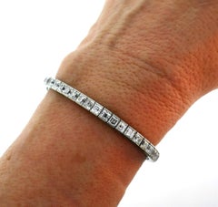 Tiffany & Co. Diamond Platinum Tennis Line Bracelet, 1950s