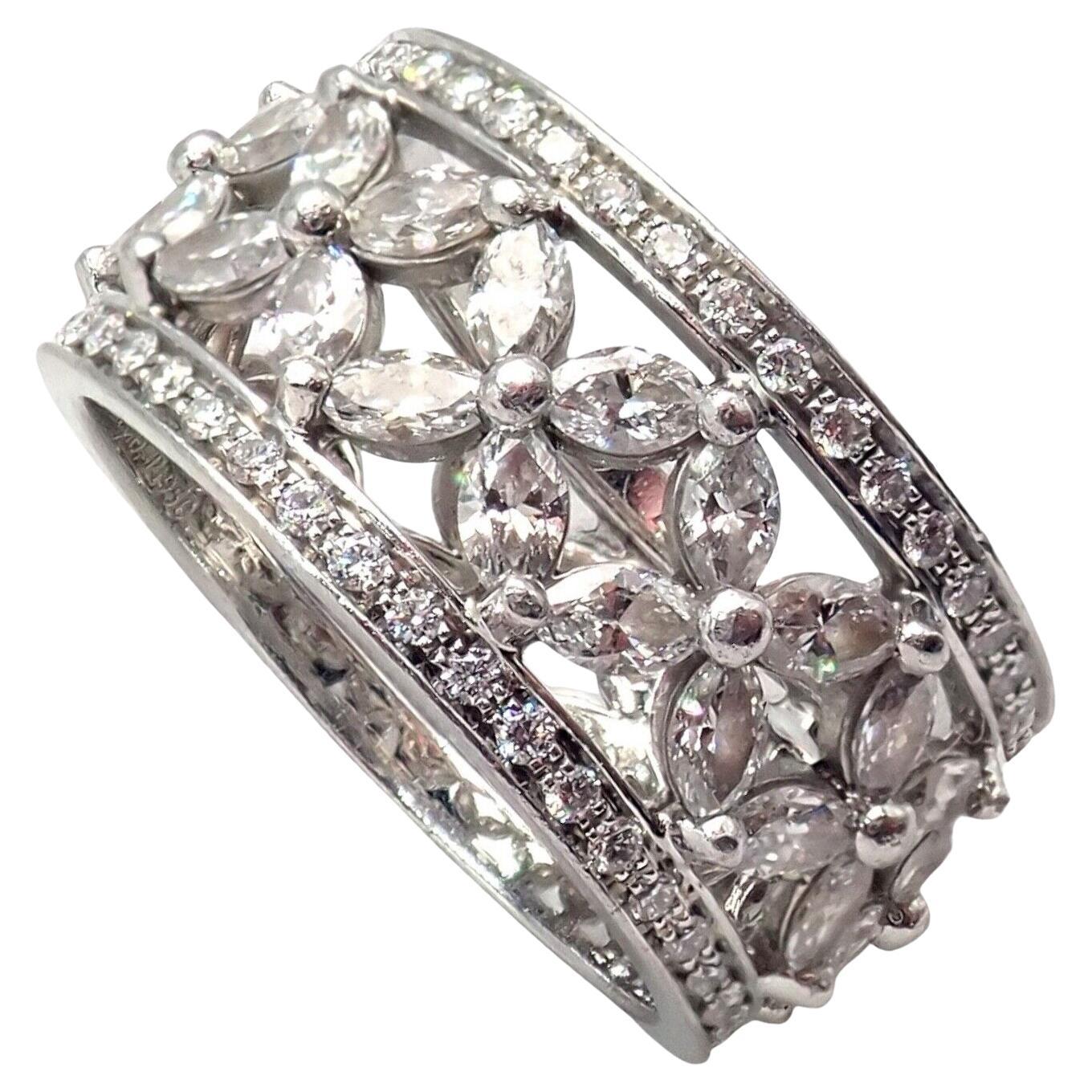 Tiffany & Co. Diamond Platinum Victoria Eternity Wide Band Ring