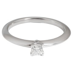 Tiffany & Co. Diamond Princess Cut Engagement Ring in Platinum D VS1 0.18 CTW