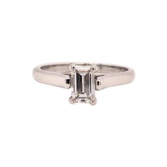 Tiffany & Co. Engagement 0.57ct Diamond Ring Emerald Cut 0.57 Carat