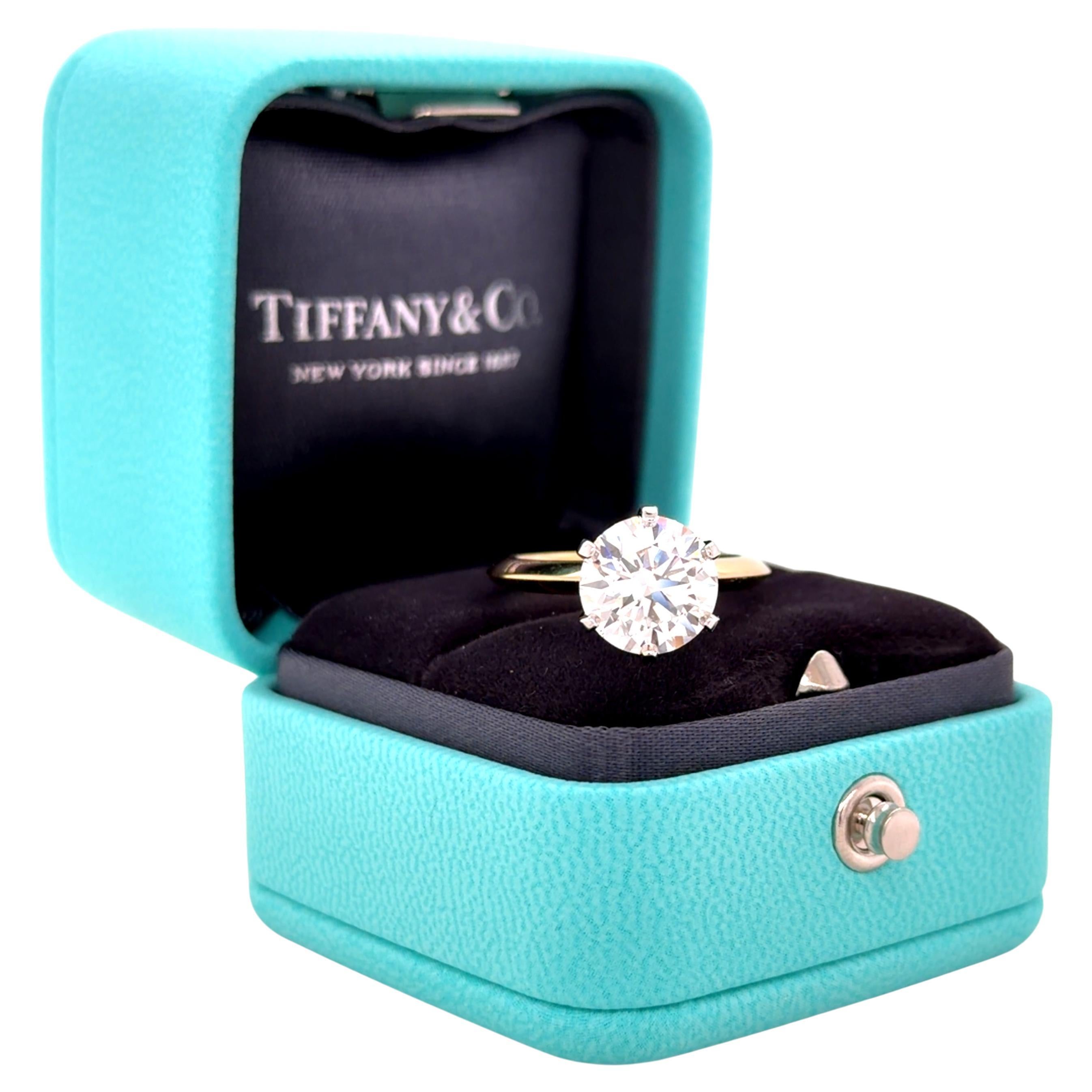 Tiffany & Co. Diamantring aus 18K Gelbgold und Platin