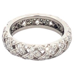 Tiffany & Co. Anillo de diamantes Vannerie Platino