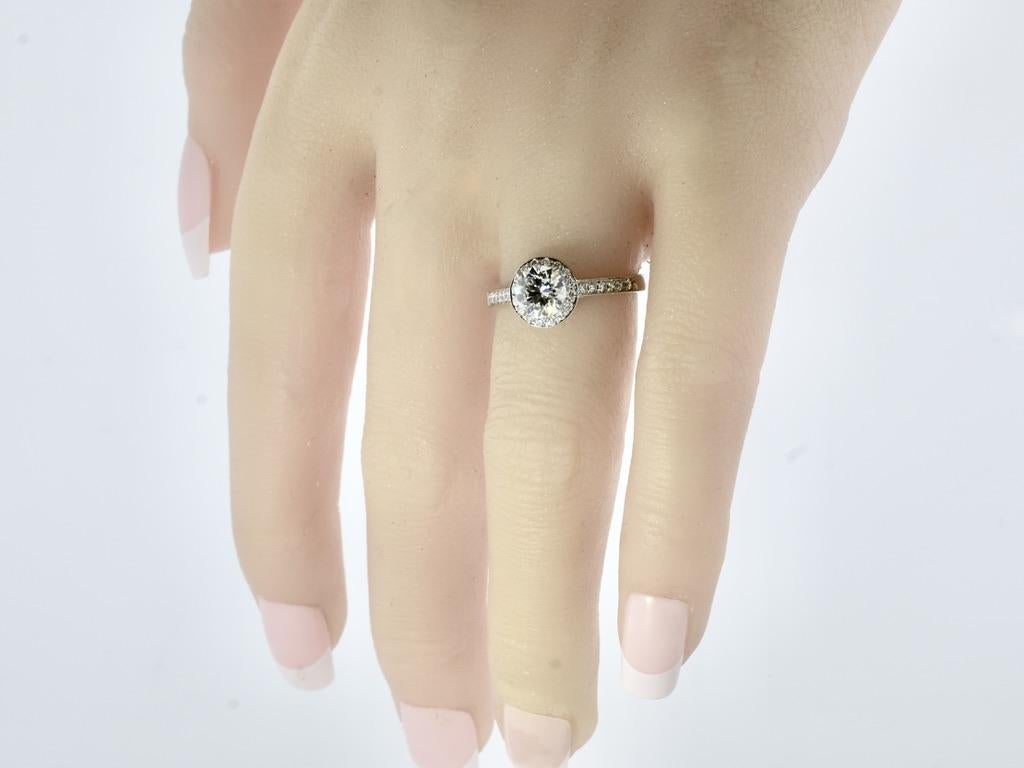 Anillo de diamantes Tiffany & Co Anillo Soleste de platino, bandas Dia a juego y banda para caballero en venta 2