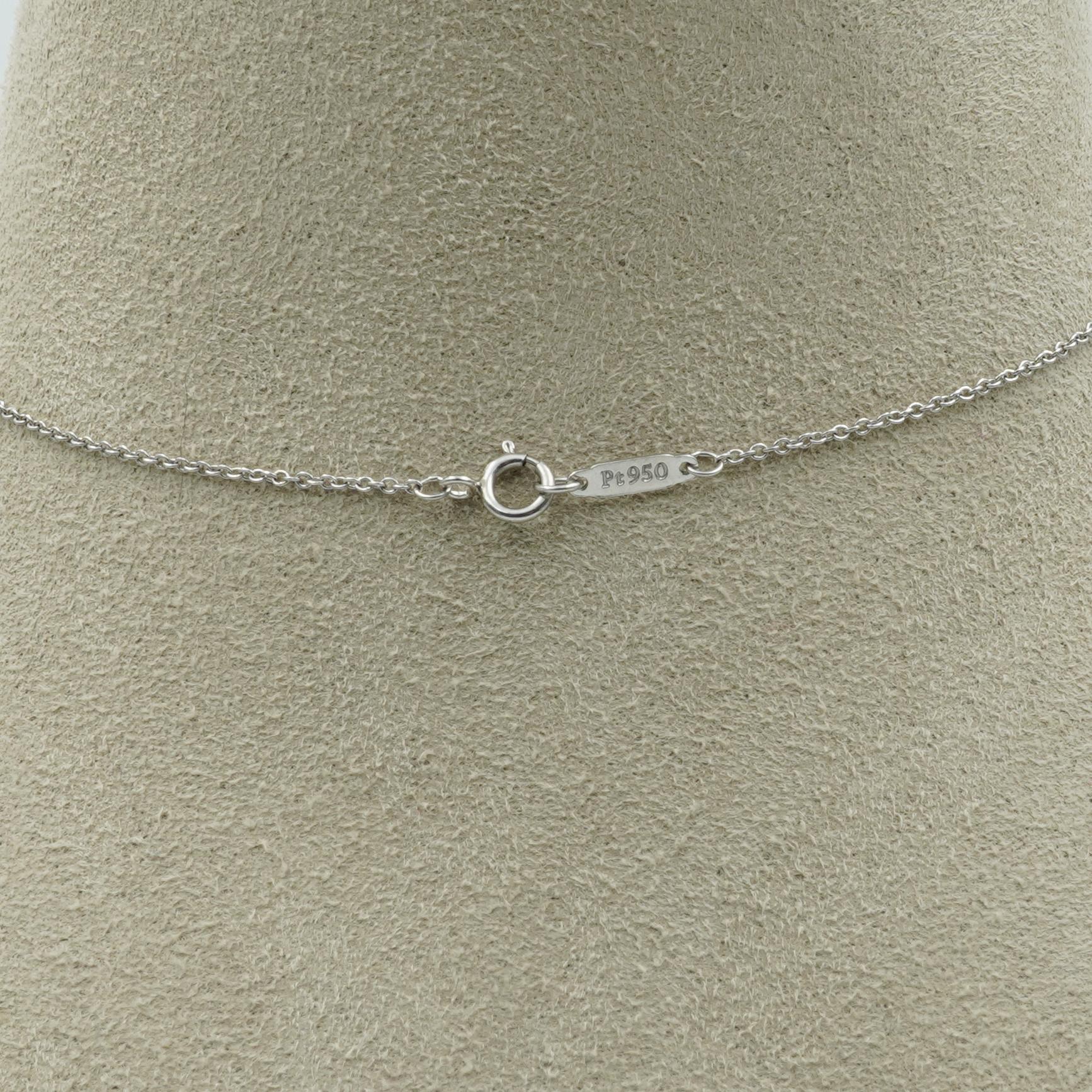 Tiffany & Co. Diamond & Sapphire Cobblestone Medallion Pendant in Platinum In Excellent Condition In Carmel, IN