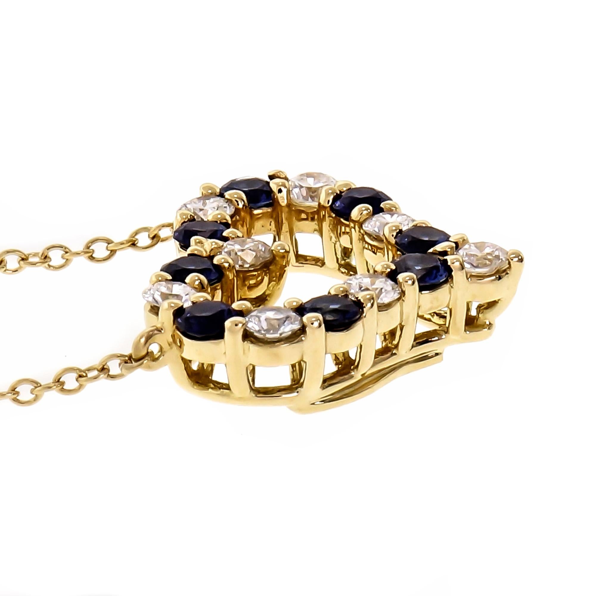 tiffany gold pendant necklace