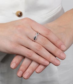 Tiffany & Co. Diamond Set 18ct White Gold Infinity Ring