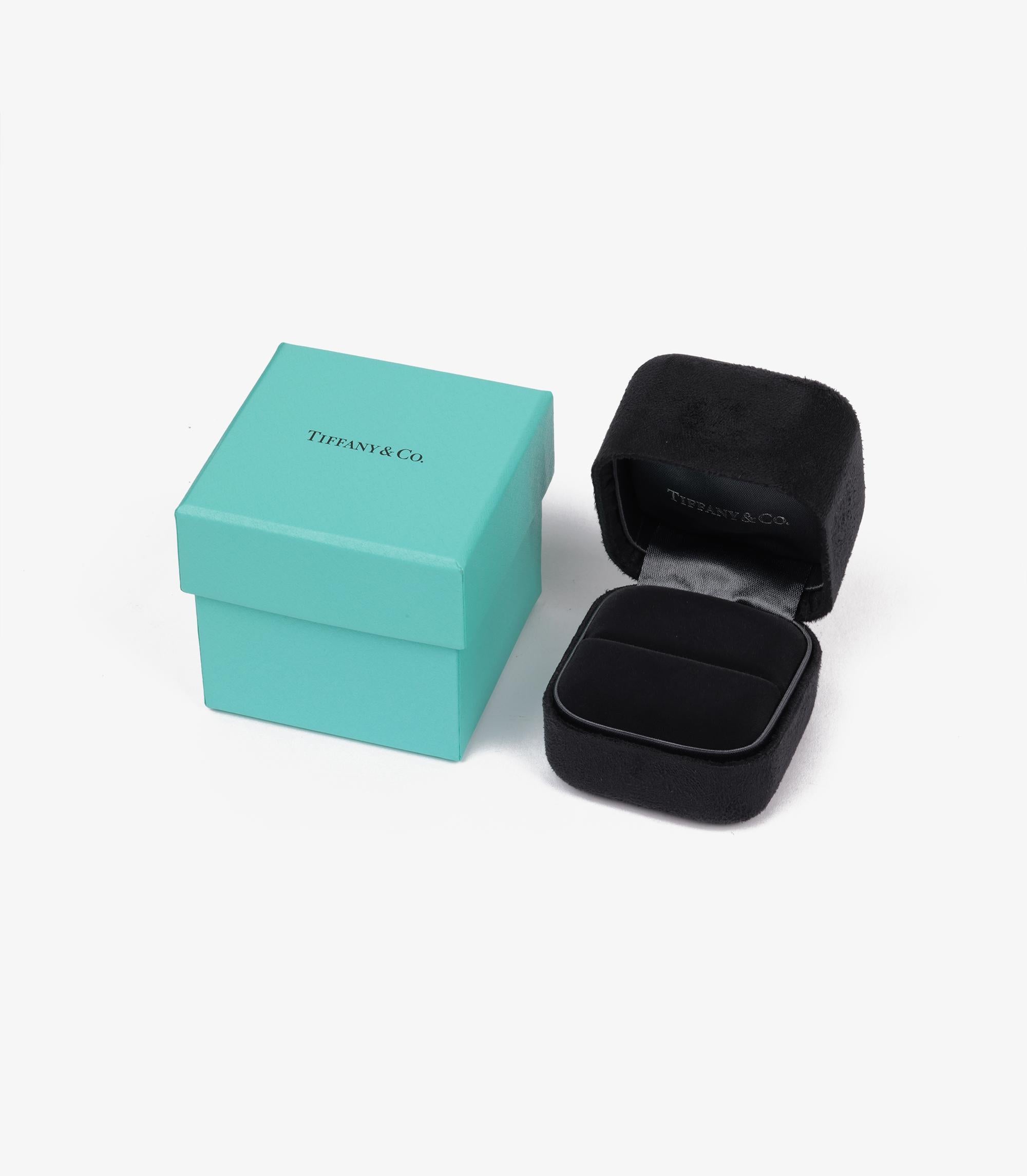 Women's or Men's Tiffany & Co. Diamond Set 18ct White Gold Infinity Ring
