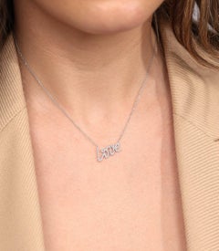 Tiffany & Co. Diamond Set 18ct White Gold Paloma Picasso Graffiti Love Pendant