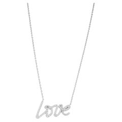 Tiffany & Co. Colgante de oro blanco de 18 ct con diamantes Paloma Picasso Graffiti Love