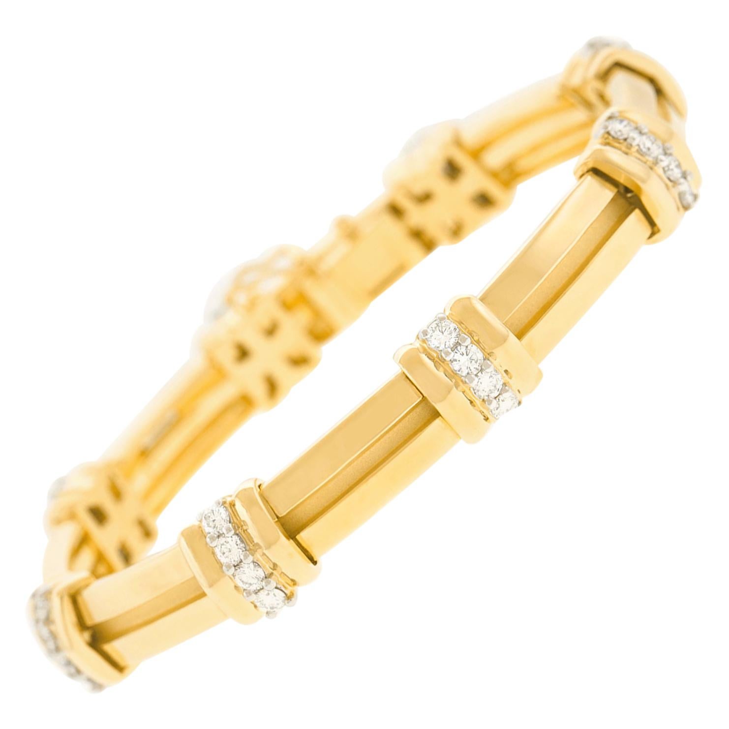 Tiffany & Co. Diamond-Set Atlas Bracelet
