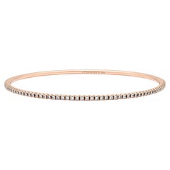 Tiffany & Co Diamond-set "Metro" rose gold Close bangle.