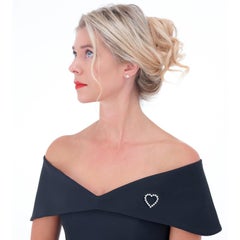 Tiffany & Co. Diamond-set Platinum Heart Brooch