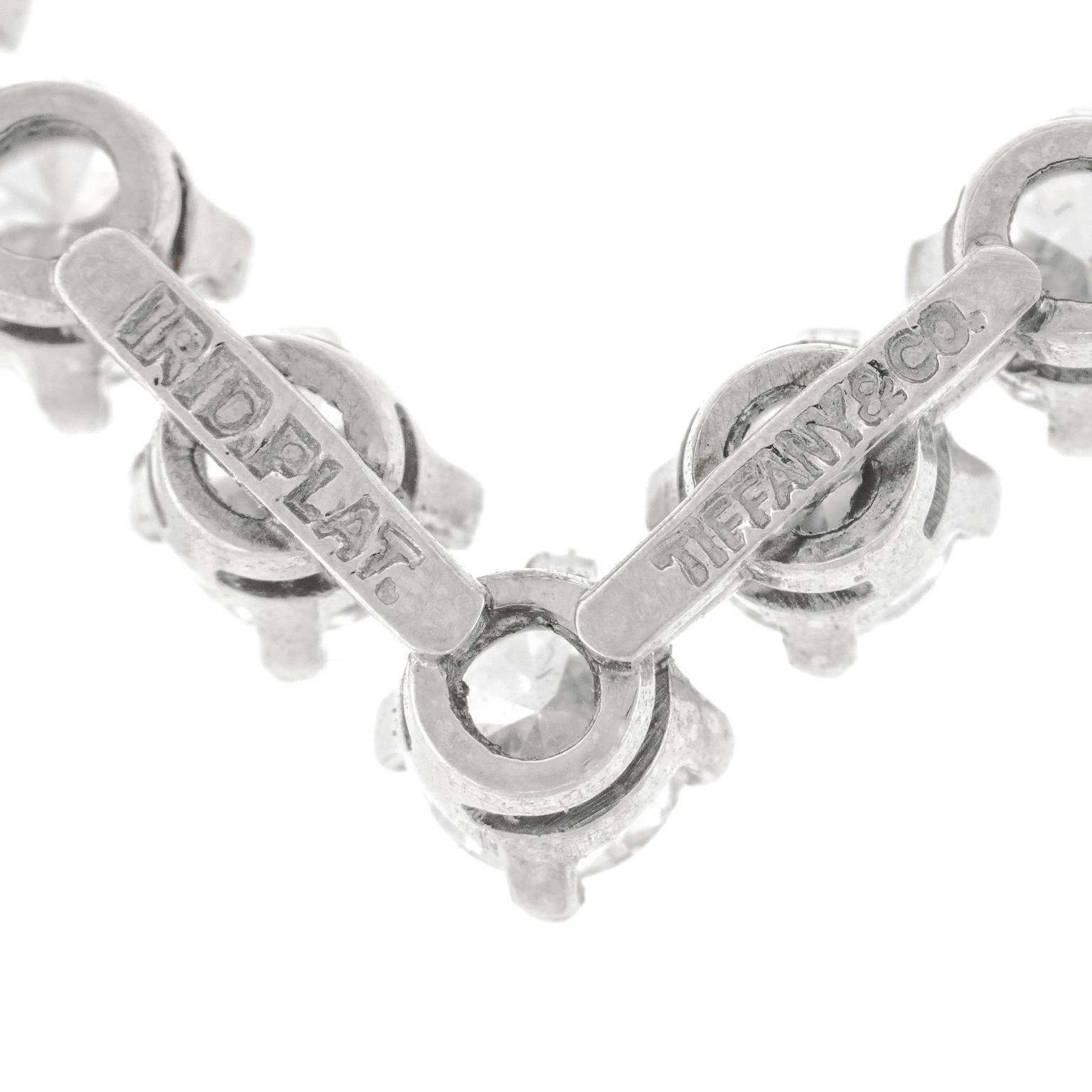 Women's or Men's Tiffany & Co. Diamond-set Platinum Heart Brooch