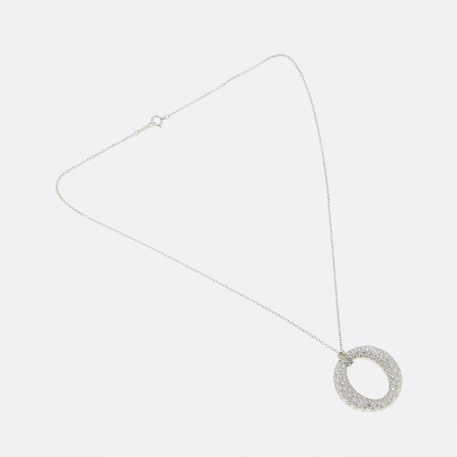 Tiffany & Co. Diamond Sevillana Necklace In Good Condition For Sale In London, GB