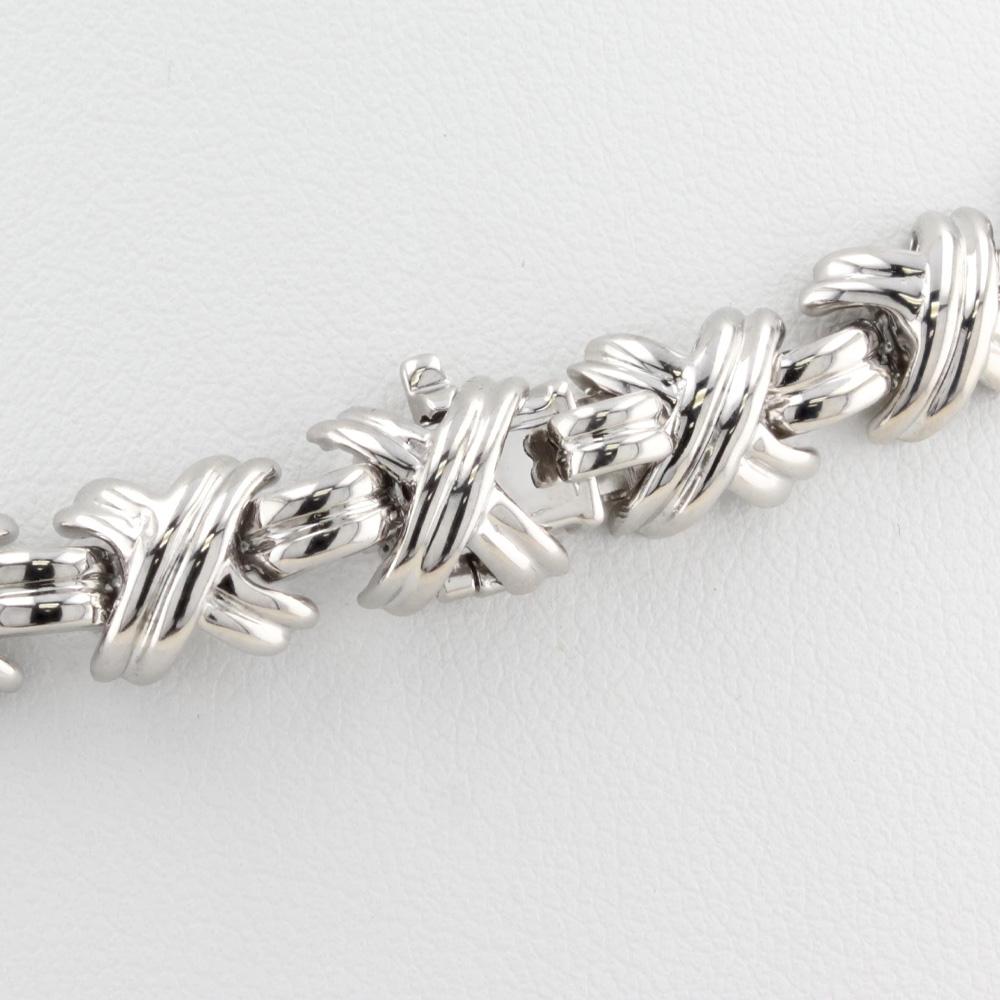 Taglio grezzo Tiffany & Co. Collana Diamond Signature X in vendita